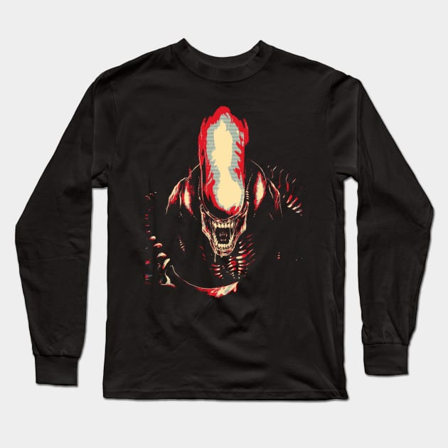 Xenomorph Long Sleeve T-Shirt by TEEVEETEES